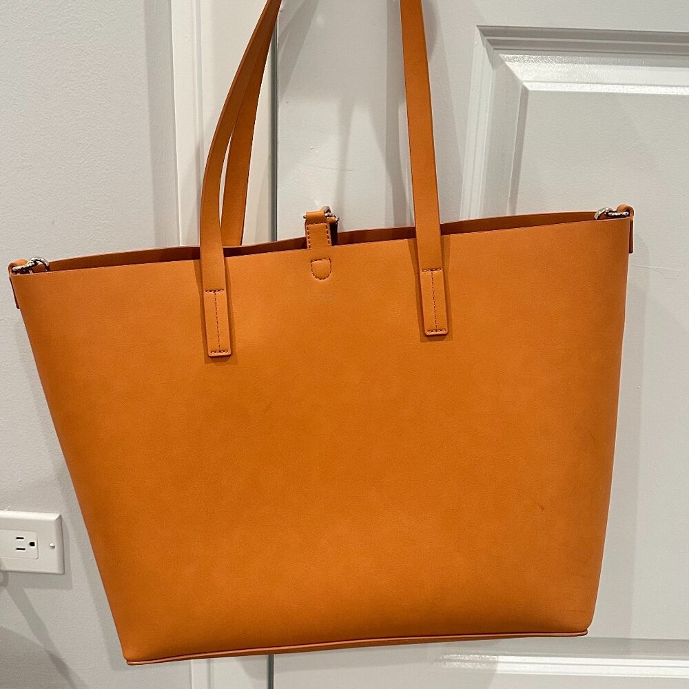 NWT: Vegan Leather Mark and Graham Tote Bag with Laptop Sleeve